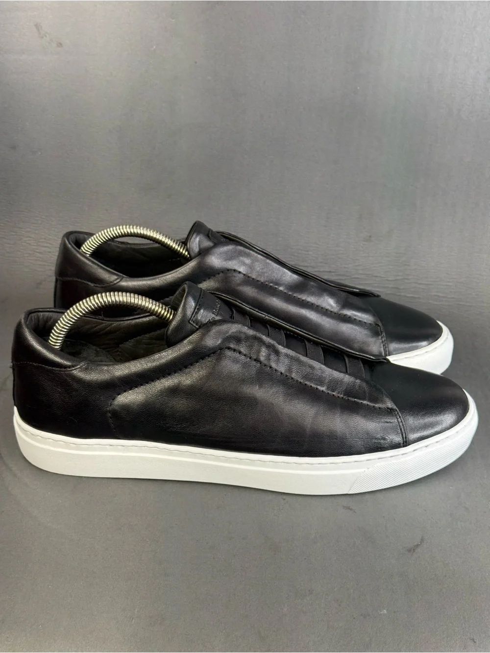 To Boot Campion Black Calf Leather Elastic Slip-On Sneaker men’s size 10